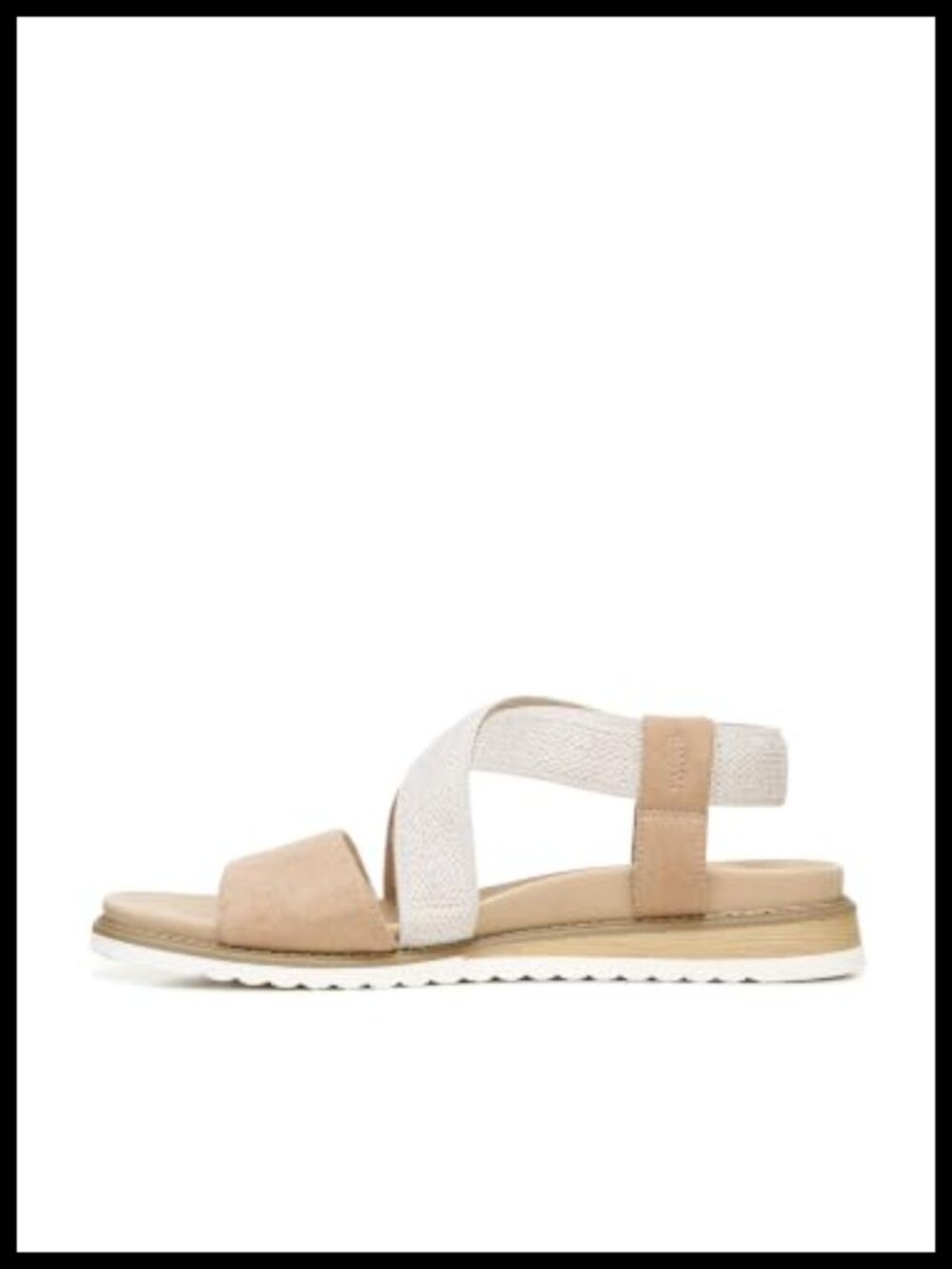 Women's Slip On Footbed Sandals with Wedge Heel